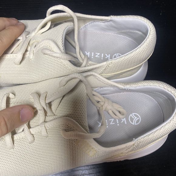 Kizik Madrid Eco Khaki Tan Womens Slip On Comfort Shoes Size 11 - Picture 5 of 10